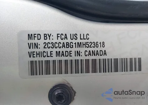 2021 Chrysler 300 300S из США, поврежденный, VIN 2C3CCABG1MH523618